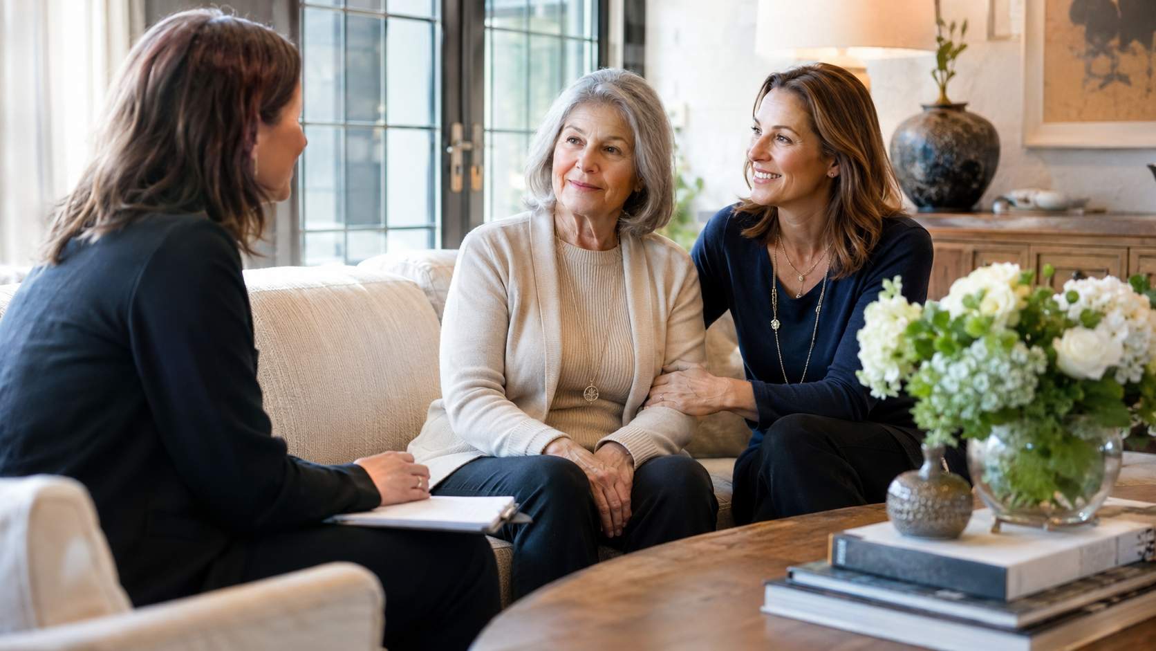 Family consultation about home care services